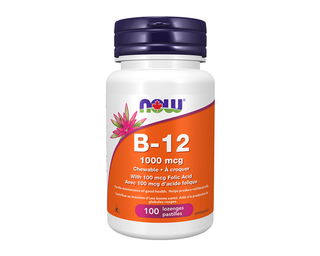 Now Vitamin B-12 1000mcg 100 Chewable Lozenges