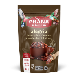 Prana Organic Almonds Alegria Hickory BBQ 150g