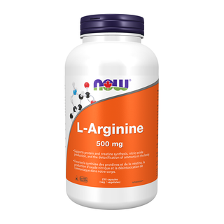 Now L-Arginine 500 mg 250 Veggie Caps