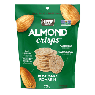 Hippie Snacks Almond Crisps Rosemary 70g