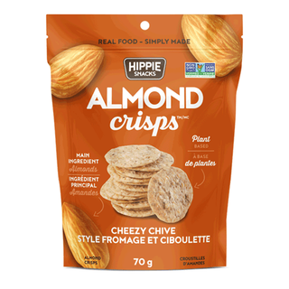 Hippie Snacks Almond Crisps Cheezy Chive 70g