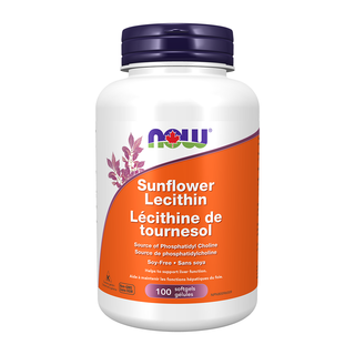 NOW Sunflower Lecithin 1200mg 100 Softgels