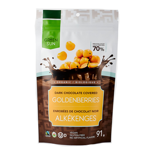 Green Sun Goldenberries Dark Chocolate Covered 91g