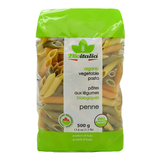 Bioitalia Organic Vegetable Pasta Penne 500g