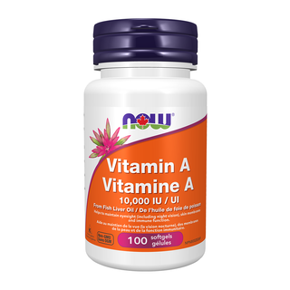 Now Vitamin A 10,000 IU 100 Softgels