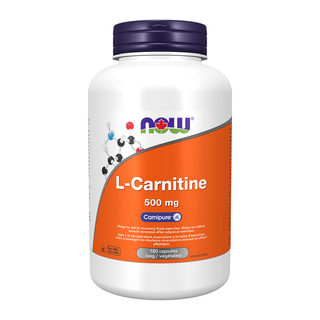 NOW L-Carnitine 500 mg 180 Veggie Caps