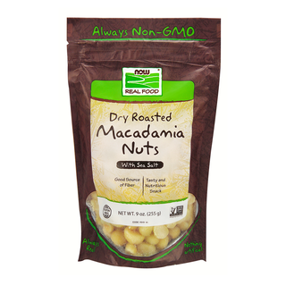 Now Macadamia Nuts Dry Roasted 255g