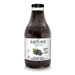 Just Juice Organic Concord Grape Juice 1L