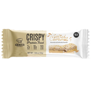 Genius Gourmet Crispy Protein Treat Salted Caramel 30g