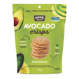 Hippie Snacks Avocado Crisps Guacamole 70g