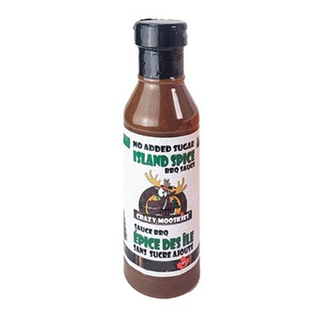 Crazy Mooskies BBQ Sauce Island Spice 375mL