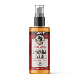 Badger Organic After Shave Face Oil Bergamot & Menthol 118mL