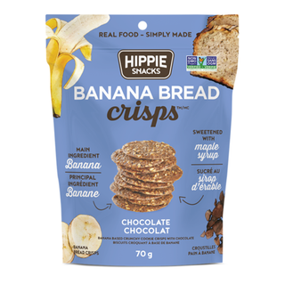 Hippie Snacks Banana Bread Crisps Chocolate 70g