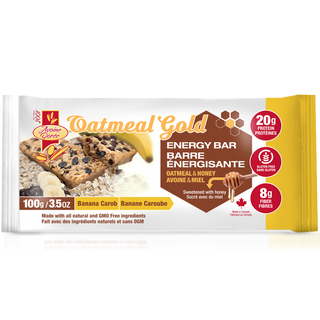 Avoine Doree Oatmeal & Honey Energy Bar Banana Carob 100g