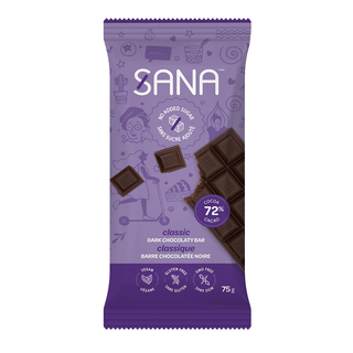 Sana Dark Chocolaty Bar Classic 72% Cocoa 75g