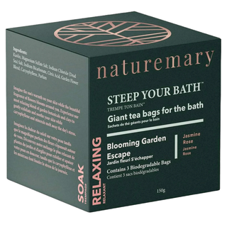 Naturemary Bath Tea Bags Blooming Garden Escape Jasmine Rose 150g