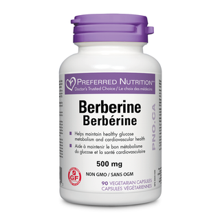 Preferred Nutrition Berberine 500mg 90 Veggie Caps