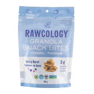 Rawcology Granola Snack Bites With Probiotics Berry Burst 90g