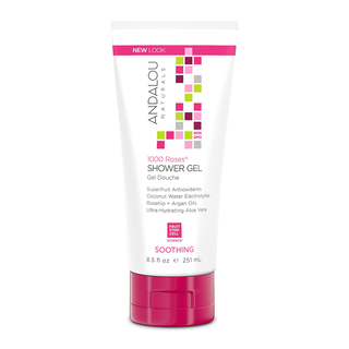 Andalou Naturals Soothing Shower Gel 1000 Roses 251mL