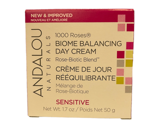 Andalou Naturals Sensitive Biome Balancing Day Cream 1000 Roses 50g