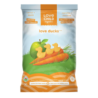 Love Child Organic Corn Snacks Love Ducks Carrot & Apple 25g