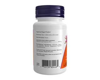 Now Vitamin B-1 100mg 100 Tablets