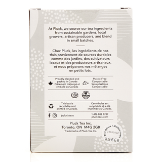 Pluck Tea Premium Black Tea Earl Grey Cream 15 Tea Bags