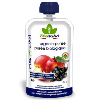 Bioitalia Organic Smoothie Apple & Black Current 120g