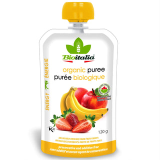 Bioitalia Organic Smoothie Apple,Strawberry & Banana 120g