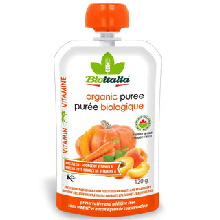 Bioitalia Organic Smoothie Carrot,Apricot & Pumpkin 120g