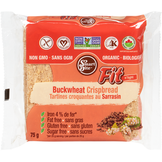 Smartbite Organic Crispbread Buckwheat 75g