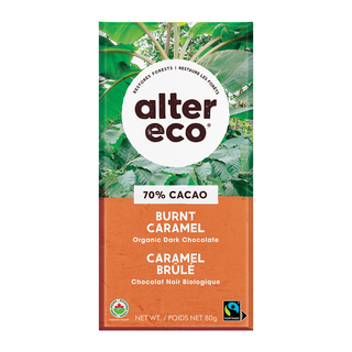 Alter Eco Organic Dark Chocolate Burnt Caramel 80g