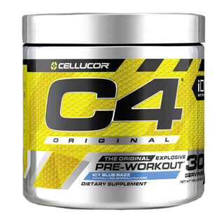 Cellucor C4 Pre-Workout Explosive Energy Icy Blue Razz 30 Servings