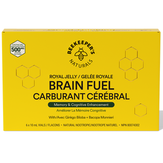 Beekeeper's Naturals Brain Fuel with Royal Jelly 6x10mL