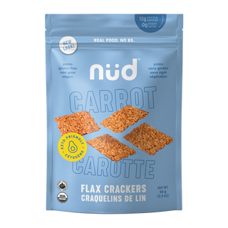 Nud Fud Keto Flax Crackers Carrot 66g