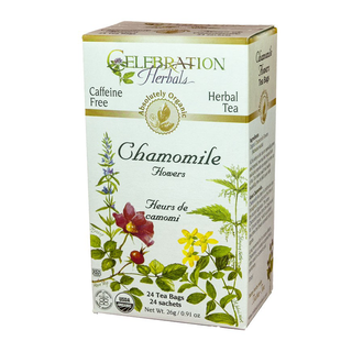 Celebration Herbals Organic Chamomile Flowers Tea 24 Tea Bags