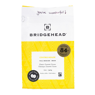 Bridgehead Organic Whole Bean Coffee Centro House 340g