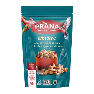 Prana Organic Cashews Extaze Sea Salted 150g