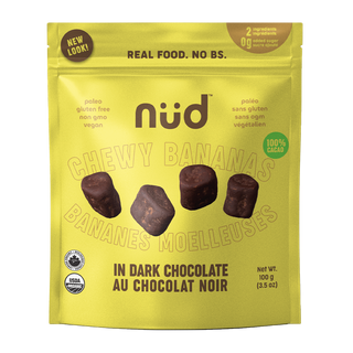 Nud Fud Chocolate Covered Chewy Bananas 100g