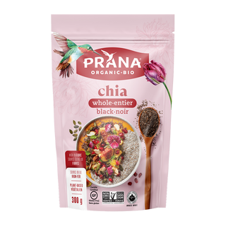 Prana Organic Chia Seeds Whole Black 300g