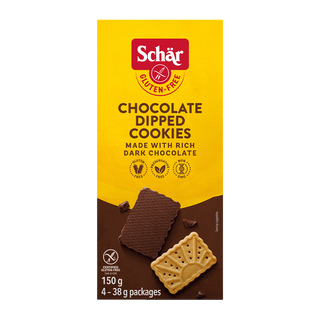 Schar Gluten Free Chocolate Dipped Cookies 150g