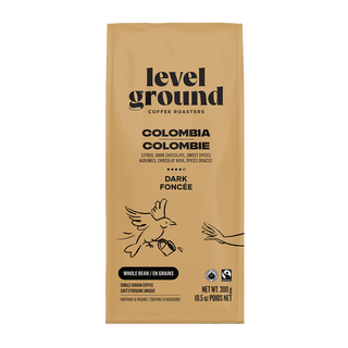 Level Ground Whole Bean Coffee Colombia Dark & Strong 300g