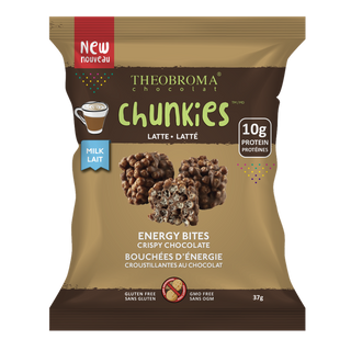 Theobroma Chocolate Chunkies Milk Energy Bites Gluten Free Latte 37g