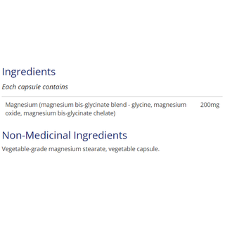 CanPrev Magnesium Bis-Glycinate 200 Gentle 240 Veggie Caps