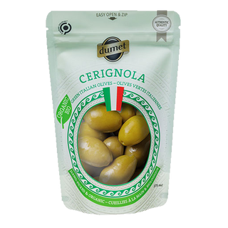 Dumet Organic Green Italian Olives Cerignola 375mL