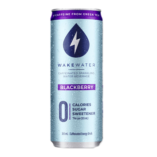 WakeWater Caffinated Sparkling Water Blackberry 355mL