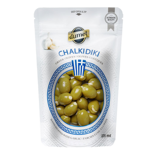 Dumet Greek Olives Chalkidiki Garlic 375mL