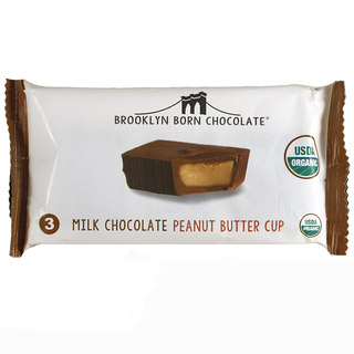 Brooklyn Born Chocolate Organic Peanut Butter Cups Milk Chocolate 40g