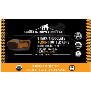 Brooklyn Born Chocolate Almond Butter Cups Dark Chocolate 34g