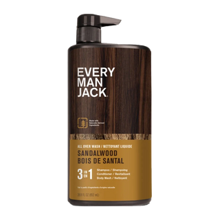 Every Man Jack 3-in-1 All Over Wash Sandalwood 852mL